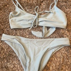 Cheeky bikini Set light blue